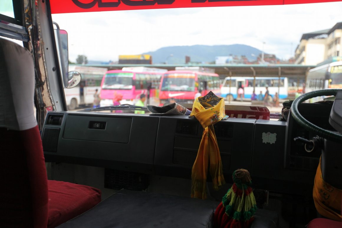 Station de bus Katmandu bus Népal