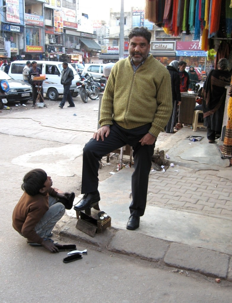 cireur de chaussure inde