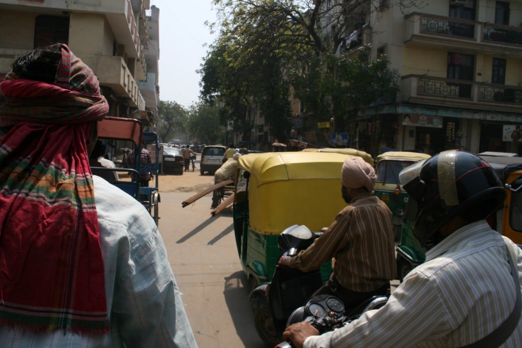 embouteillage new delhi inde