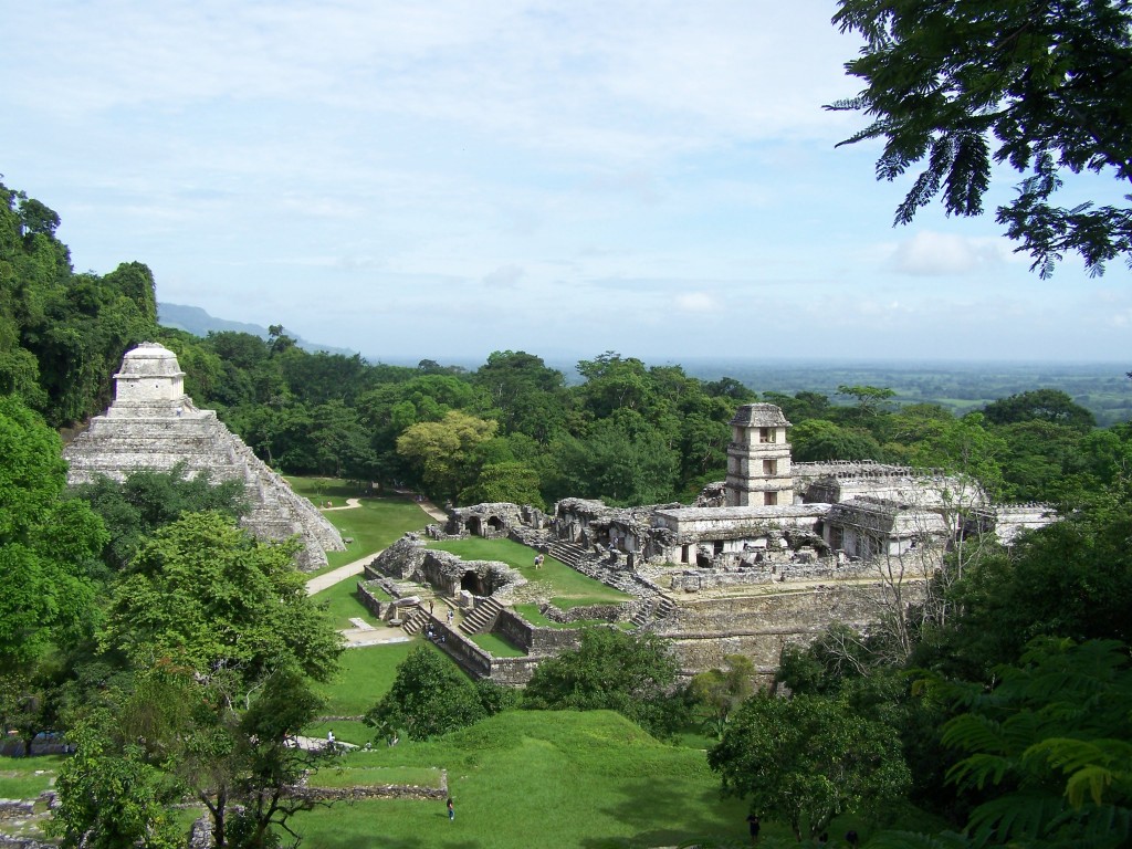 temple jungle Palenque mexique