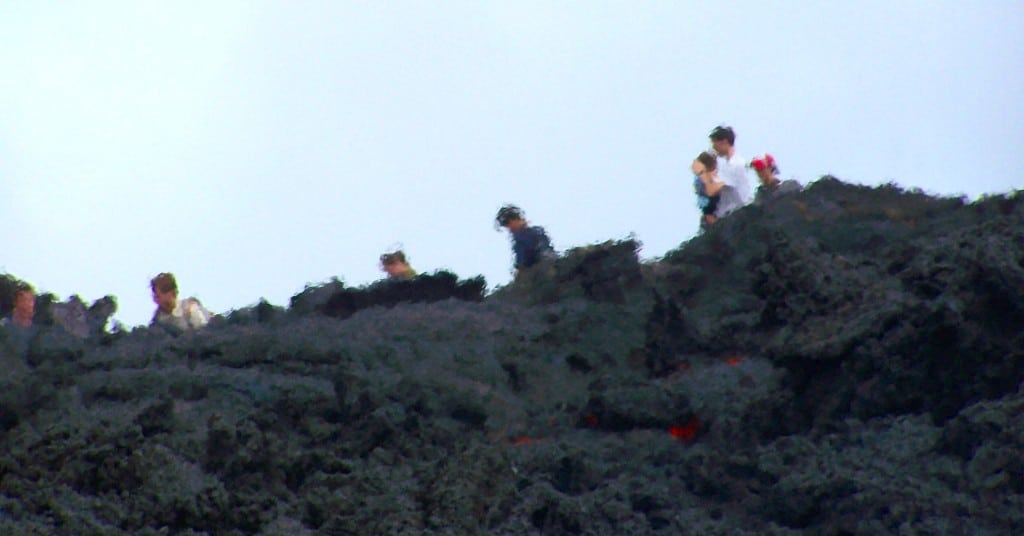 touristes volcan Antigua guatemala
