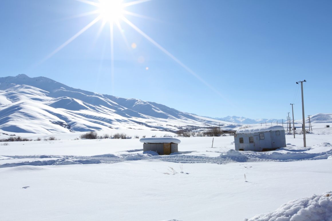paysage hiver Kazakhstan