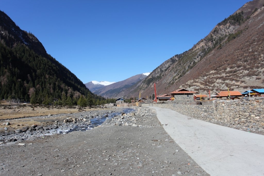 route Songpan montagnes Sichuan