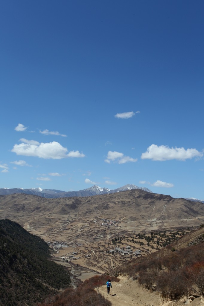 paysages Tibet Montagnes Sonpgan
