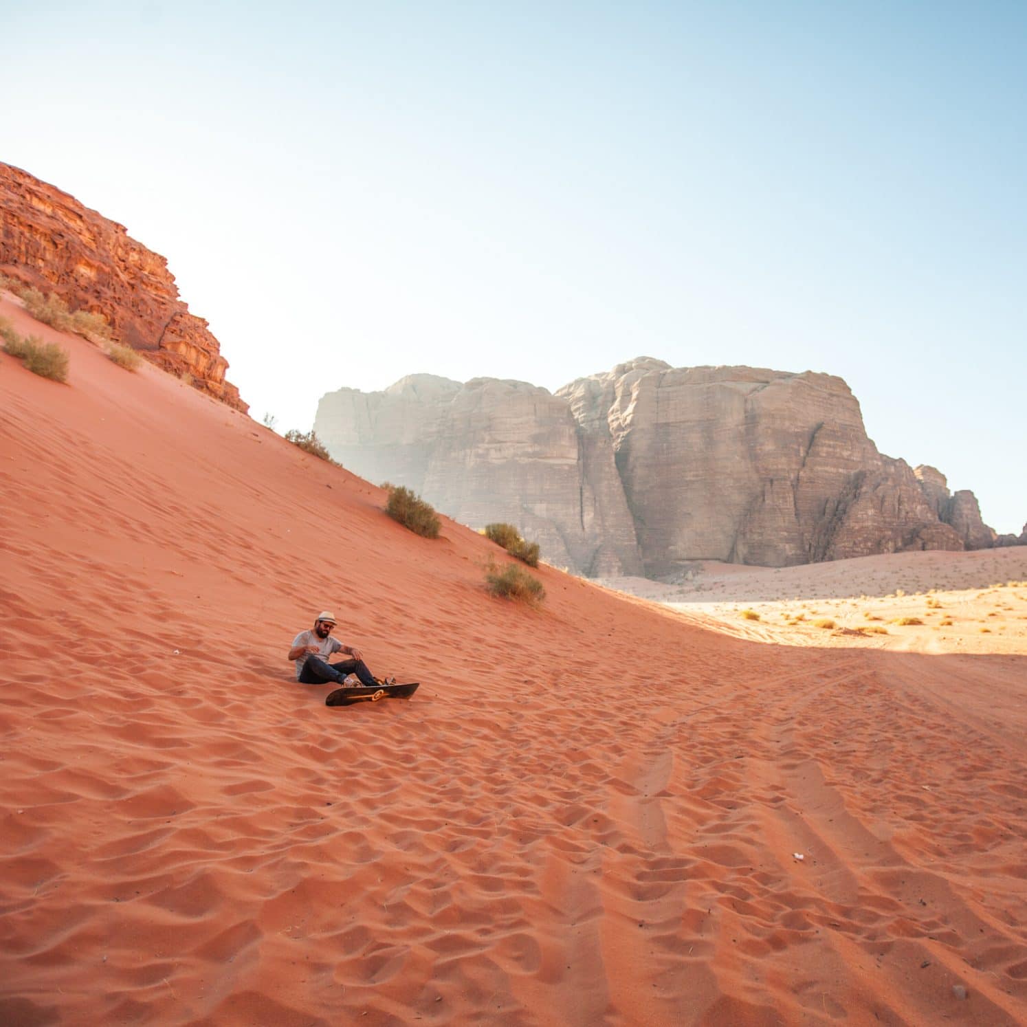 surf dune desert jordanie
