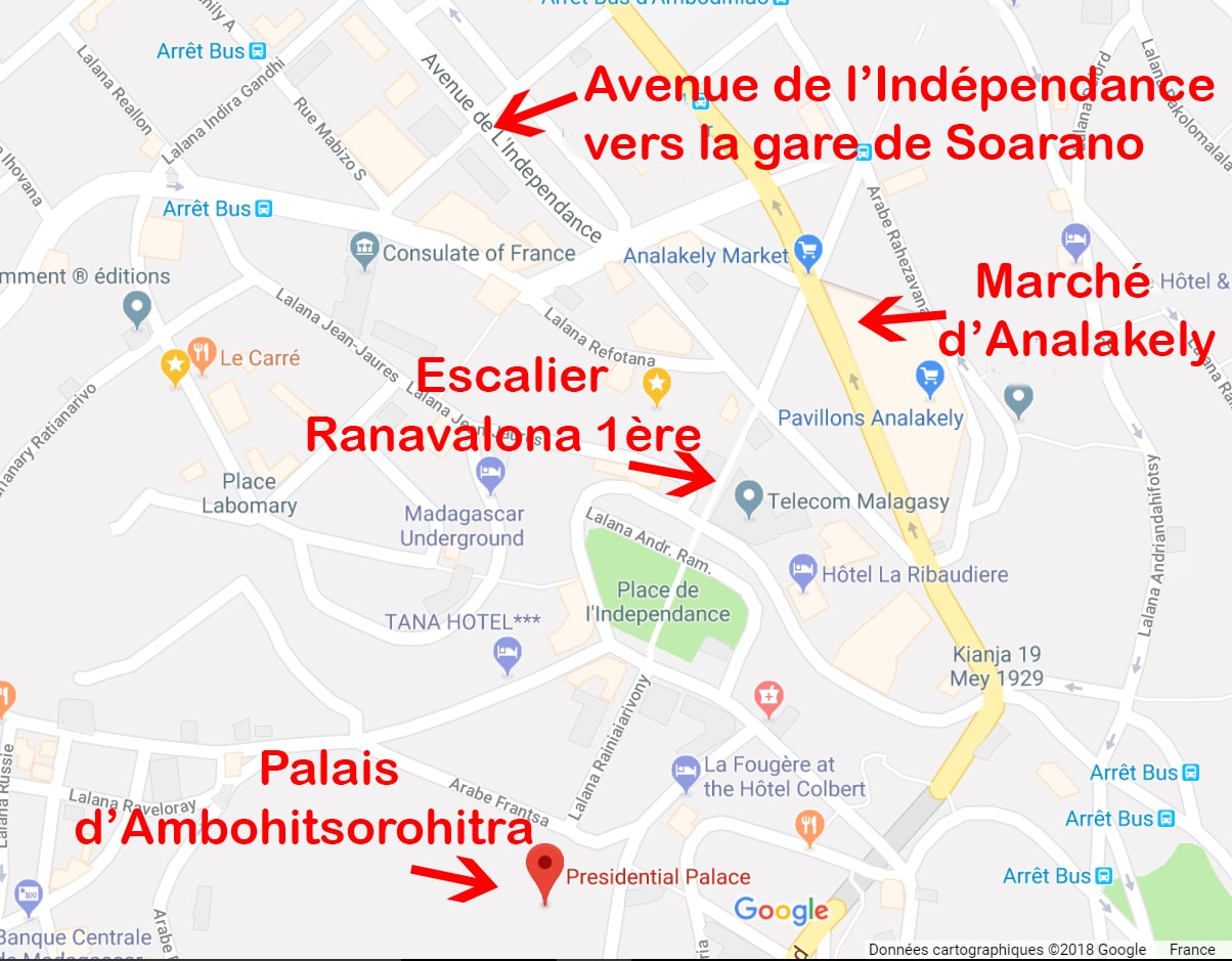 Carte Antananarivo 