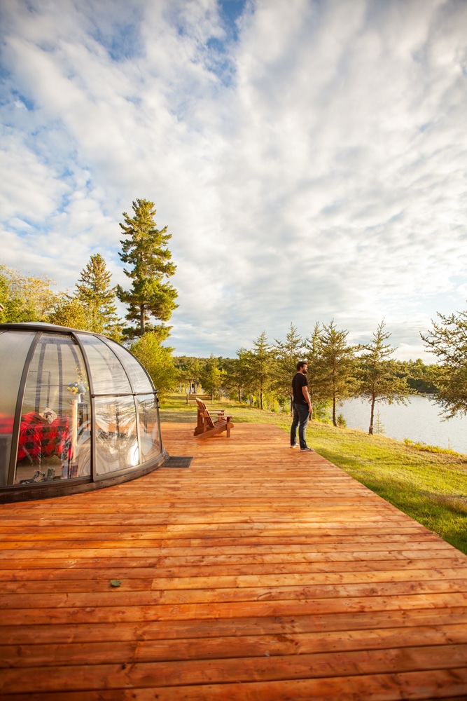 Dormir dans un dôme village Windigo