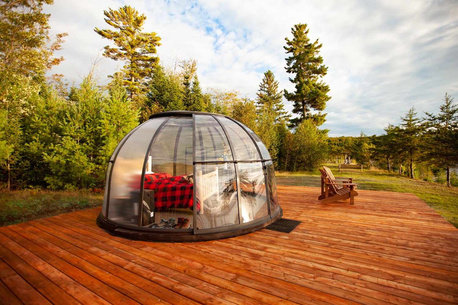 dormir dans un dôme