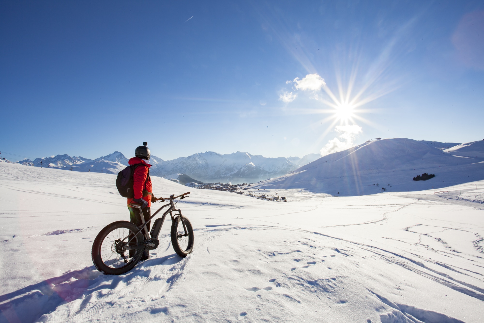 fatbike neige activité montagne l'hiver