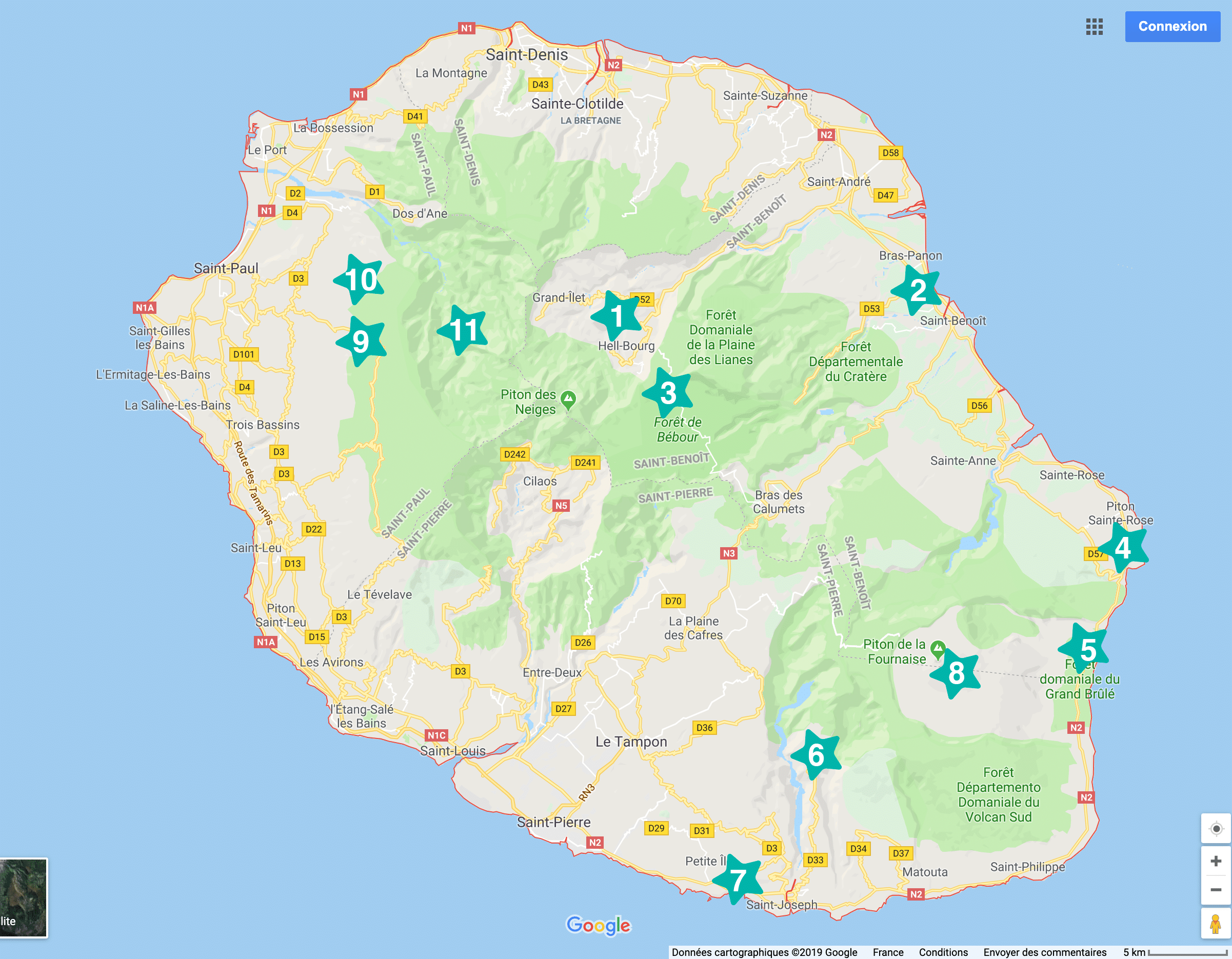 itinéraire voyage la Réunion