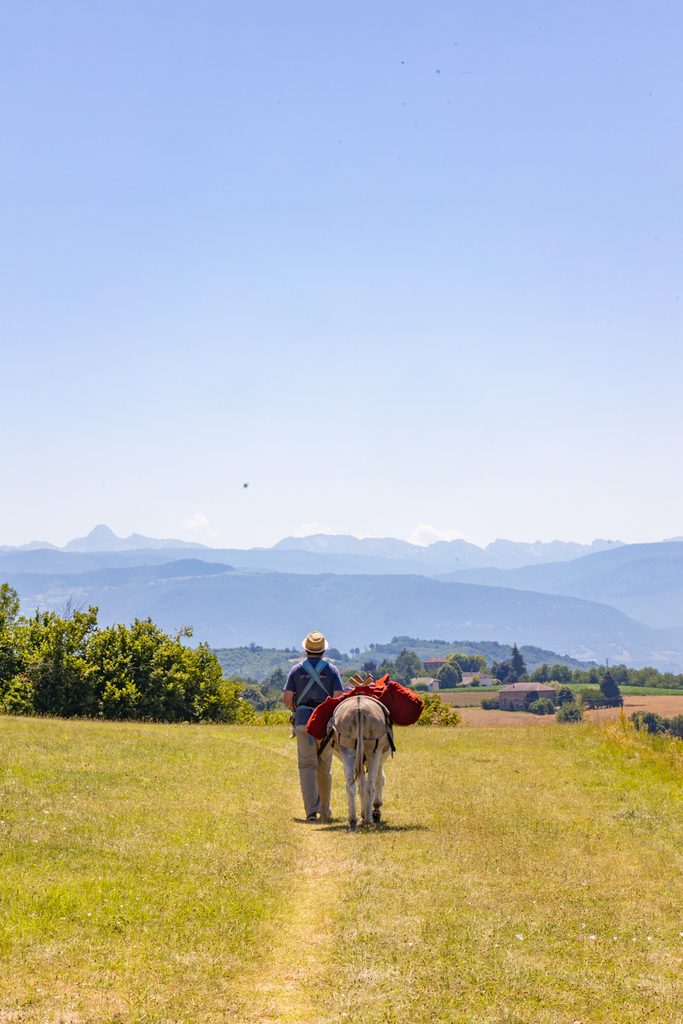 Voyage avec un âne